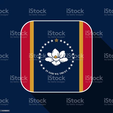 Mississippi State Flag Vector Illustration Stock Illustration Download Image Now Badge