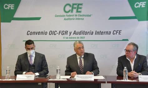 FGR y CFE firman convenio de colaboración para prevenir y erradicar la