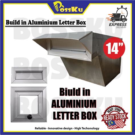 14''Aluminium Letter Box / 9'' Letter Frame Cover / Build in Letter Box ...