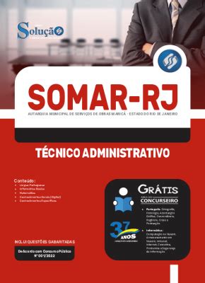 Apostila SOMAR RJ Técnico Administrativo