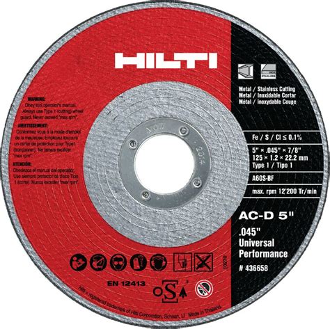 Ac D Up Thin Abrasive Cutting Disc Cutting Abrasive Discs Hilti