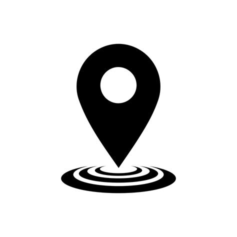 GPS icon vector logo design. Map pointer icon. Pin location symbol ...