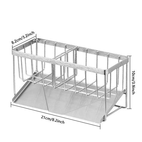 Kitchen Sink Caddy Sponge Holder Stainless Steel Rustproof Sink Rack EBay