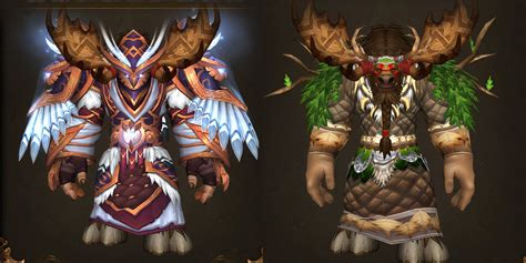 World Of Warcraft Best Transmog Sets For Druids