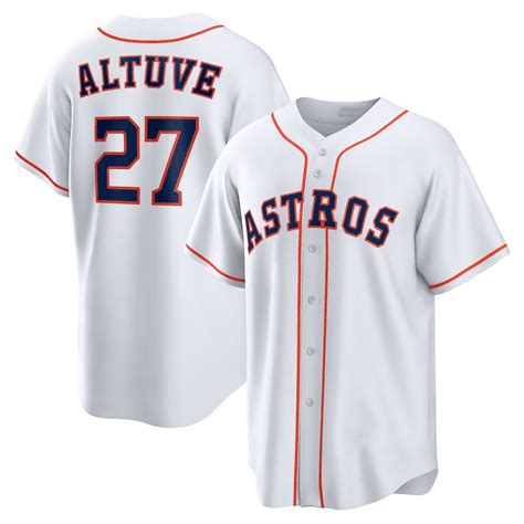 Astros Men Jersey Jose Altuve#27 Team Jersey Baseball Team Sport T