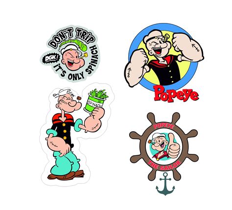 Popeye Svg Cut File Popeye Svg Png Ai Pdf Eps Svg Vector - Etsy