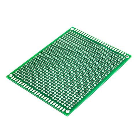 Pcb Fr 4 Dots Holes 7x9 Cm2 Double Side With Green Musk Skupcb25