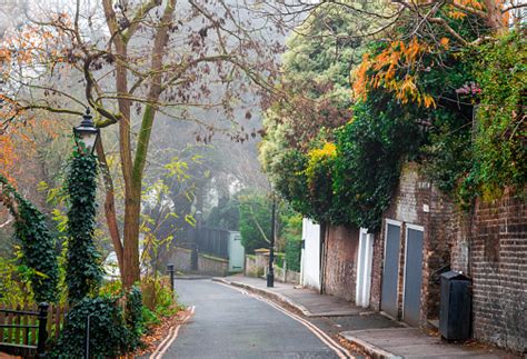 Traditional Idyllic English Countryside Village With Cosy Cottages And