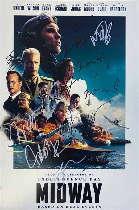 Sold Price: MIDWAY Cast Signed 12x18 Movie Poster - June 6, 0120 12:00 PM PDT