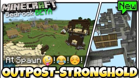 Minecraft Outpost Stronghold Village Spawn Seed Showcase Beta