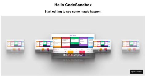 React Slick Slider Examples Codesandbox