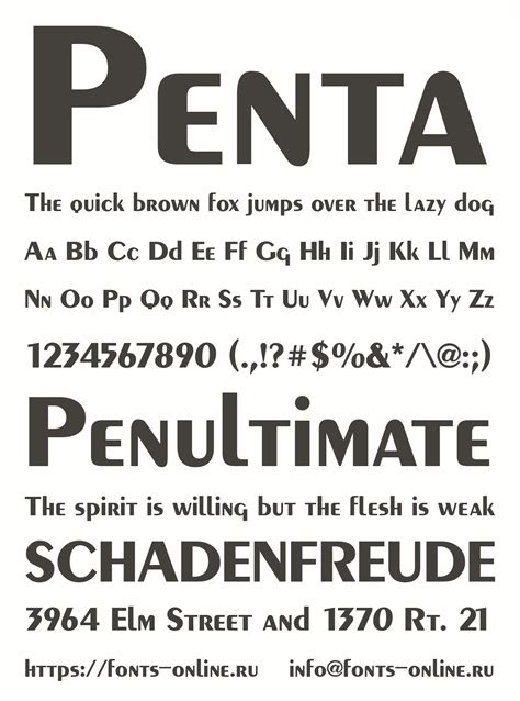 Penta font