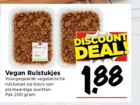 Vegan Rulstukjes Aanbieding Bij Vomar Folders Nl