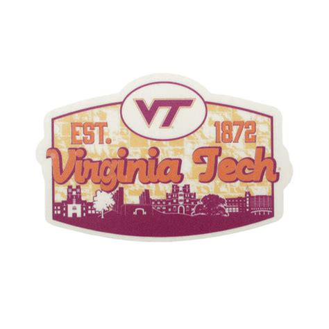 Virginia Tech Hokie Stone Decal – Campus Emporium