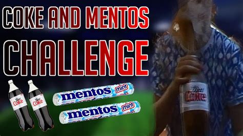 Hilarious Coke And Mentos Challenge Youtube