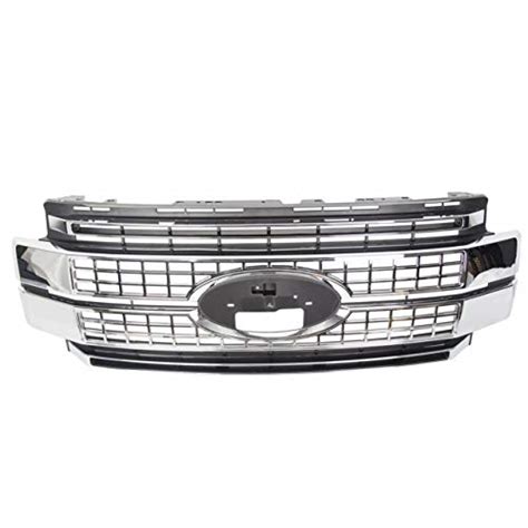 Ecotric New Satin Aluminum Platinum Style Front Bumper Hood Grille