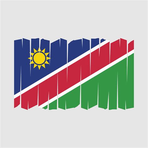 Namibia Flag Brush Vector 21624036 Vector Art at Vecteezy