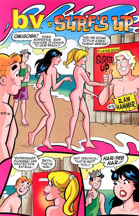 Rule 34 2girls Archie Andrews Archie Comics Betty And Veronica Betty Cooper Black Hair Blonde