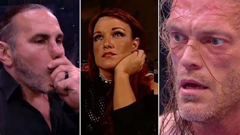 How did Lita react when Matt Hardy saw Edge's message on her phone?