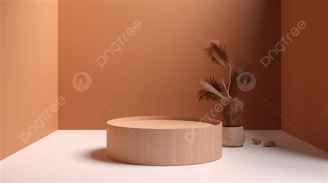 Isometric D Render Of A Circular Podium For Product Showcasing In A