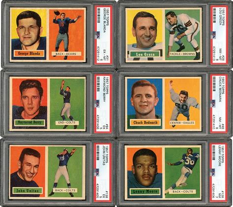 Topps Football Near Complete Set With Psa Graded