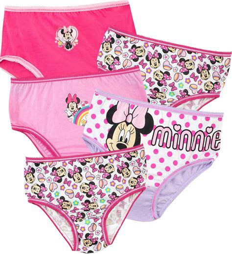 Disney Girls Minnie Mouse Underwear Pack Of 5 Amazon Ca Clothing