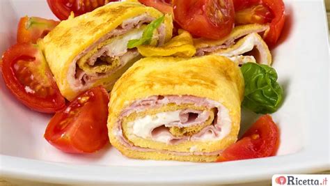 Rotolo Di Frittata Con Prosciutto E Formaggio Ricetta It