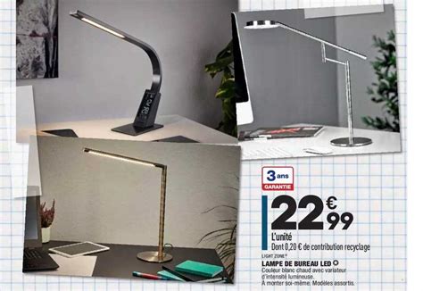 Promo Lampe De Bureau Led Light Zone Chez Aldi ICatalogue Fr