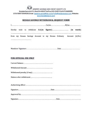 Withdrawal Request Form Fill Online Printable Fillable Blank