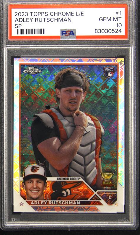 Adley Rutschman 2023 Topps Chrome Logofractor Edition 1 SP Variation