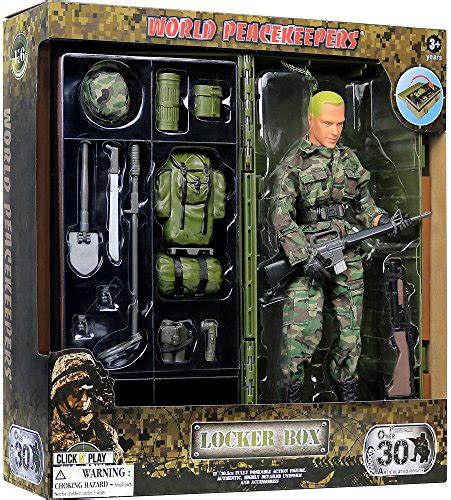 Click N Play Military Desert Camping Inch Action Figures W