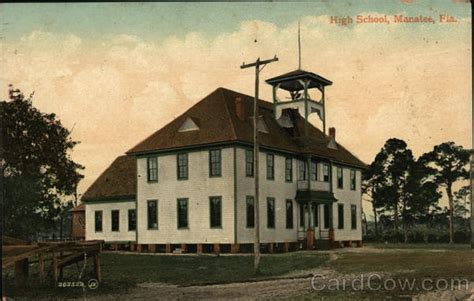 High School Manatee, FL Postcard