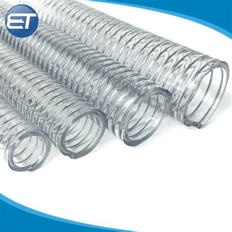 Food Grade Fda Approved Flexible Pvc Material Spiral Steel Wire Reinforced Hose Food Safe