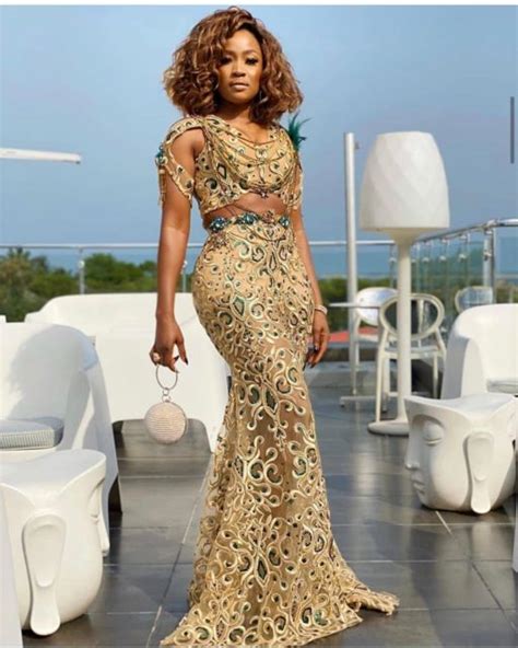 Gorgeous Gold Lace AsoEbi Dresses 2023 Reny Styles