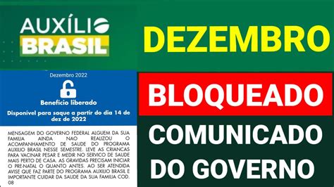 AUXÍLIO BRASIL BLOQUEADO ACOMPANHAMENTO DE CRIANÇAS VACINAÇÃO E PRÉ