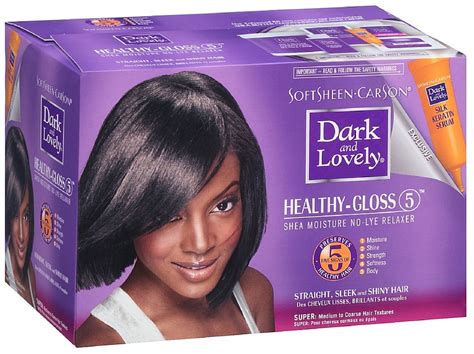 Dark And Lovely Healthy Gloss 5 Shea Moisture No Lye Relaxer Kit Super