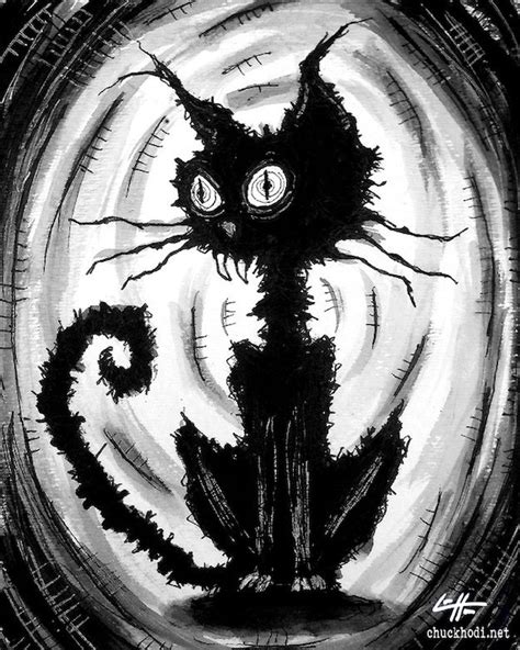 Creepy Black Cats