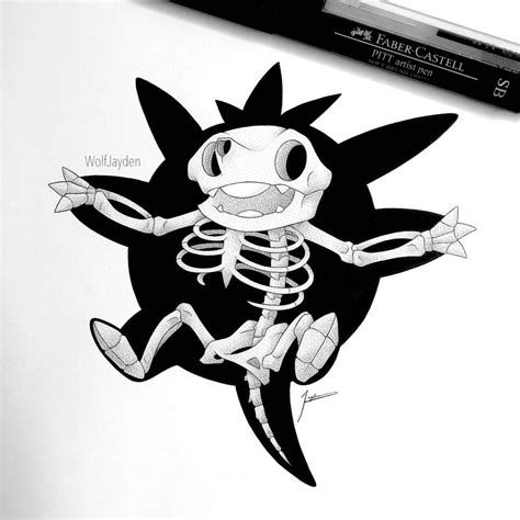 Skeletal Quilladin By Wolfjayden On