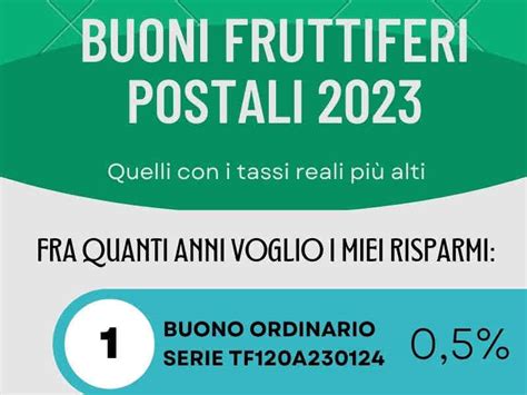 I Buoni Fruttiferi Postali 2023 con i rendimenti più alti