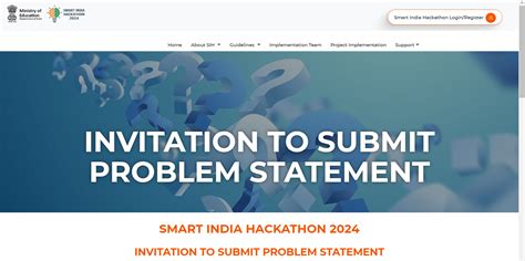 Smart India Hackathon 2024: SIH Registration, View Problem Statement ...