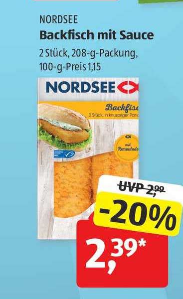 Nordsee Backfisch Mit Sauce Angebot bei ALDI SÜD 1Prospekte de