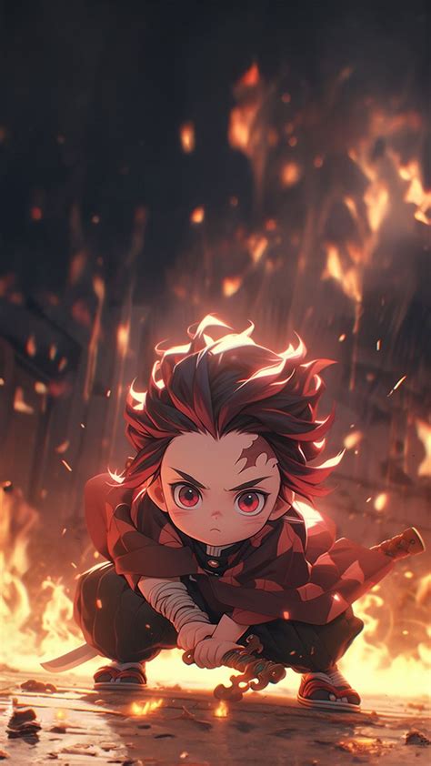 Demon Slayer Tanjiro Kamado Wallpaper 4K | Anime chibi, Cute anime chibi, Cartoon character pictures