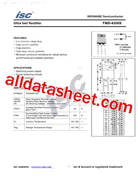 FMD 4206S 数据表 PDF Inchange Semiconductor Company Limited