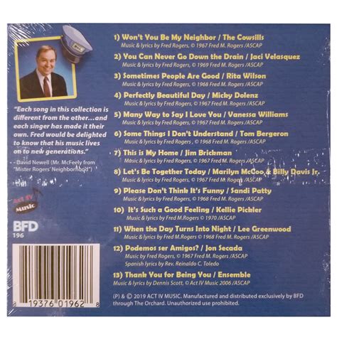 Thank You, Mister Rogers Music & Memories CD - Jim Brickman Music