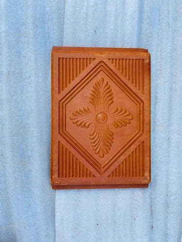 Brown 10 Inch Flower Terracotta Clay Ceiling Tile At 24 Piece In Chennai