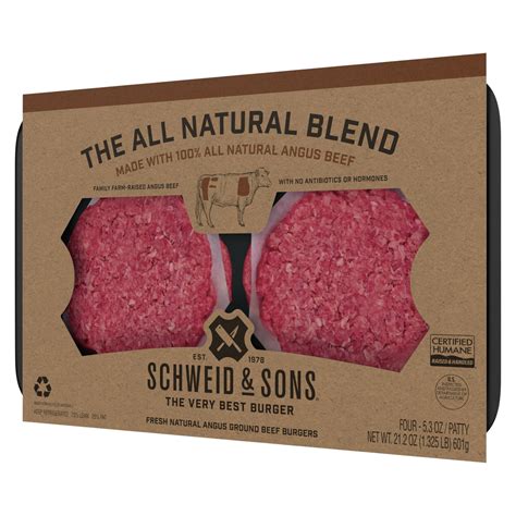 Schweid Sons Beef Burgers Fresh Ground The Signature Blend