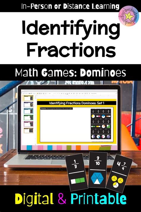 Math Games: Identifying Fractions for Elementary kids w/ Fraction ...