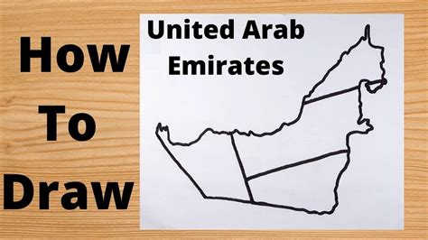 Drawing United Arab Emirates Map Easy Trick Youtube