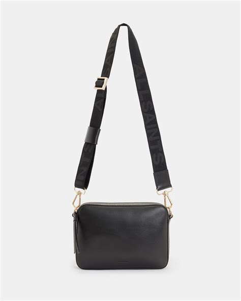 Allsaints Lucile Leather Crossbody Bag In Black Lyst