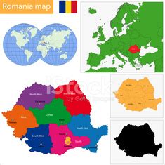 Romania Infographics Statistical Data Sights Stock Vector Royalty